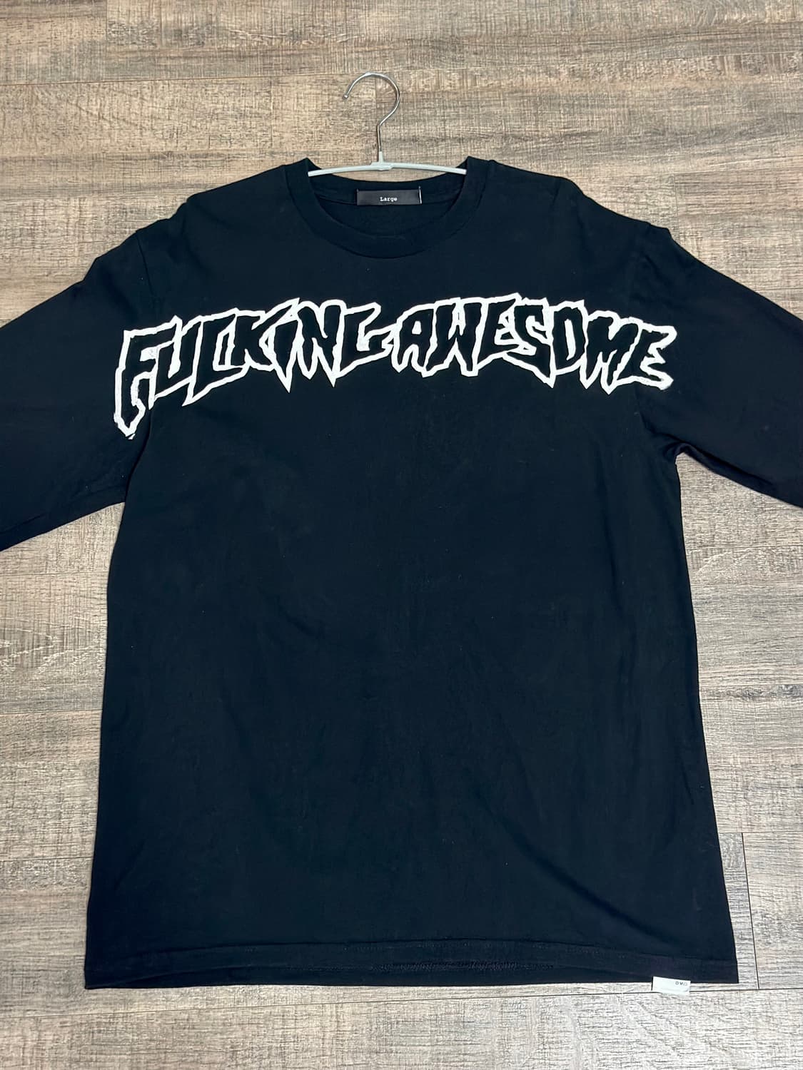 뻐킹어썸 (Fucking Awesome) 로고 롱슬리브 블랙 상품이미지1