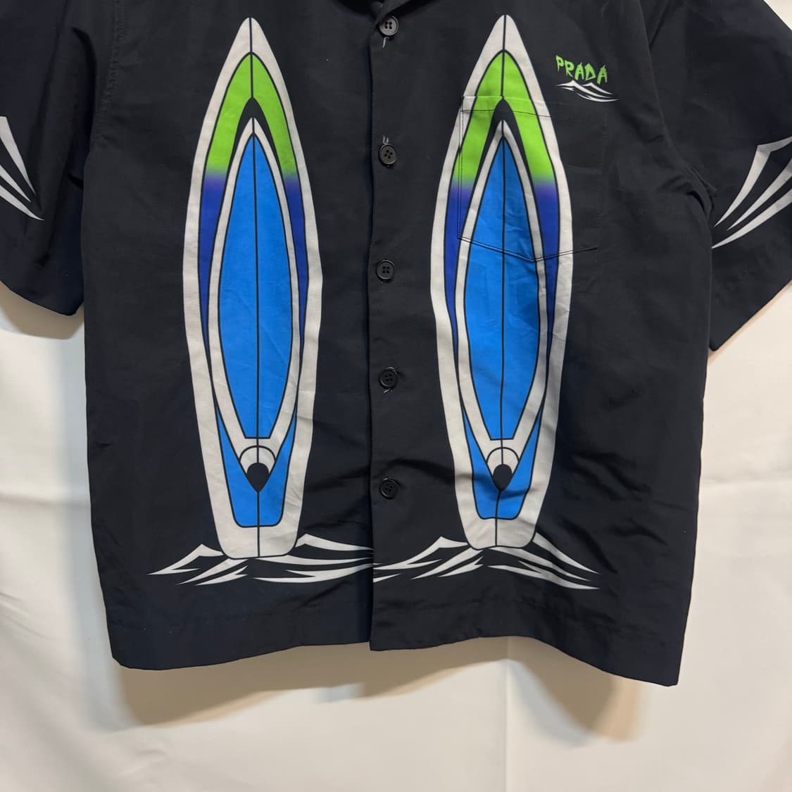 프라다 서핑 프린팅 반팔 셔츠 남방 상품이미지3
