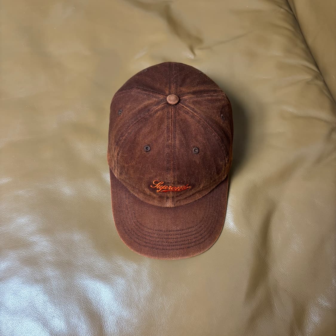 Supreme 슈프림 워시드 브라운 6패널 볼캡 모자 (Brown) 상품이미지5