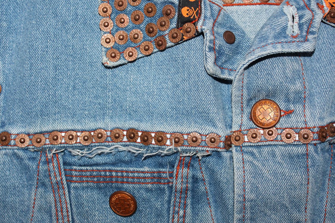 1990s Jean PaulGaultier 장폴고티에 스터드 데님 베스트 상품이미지3