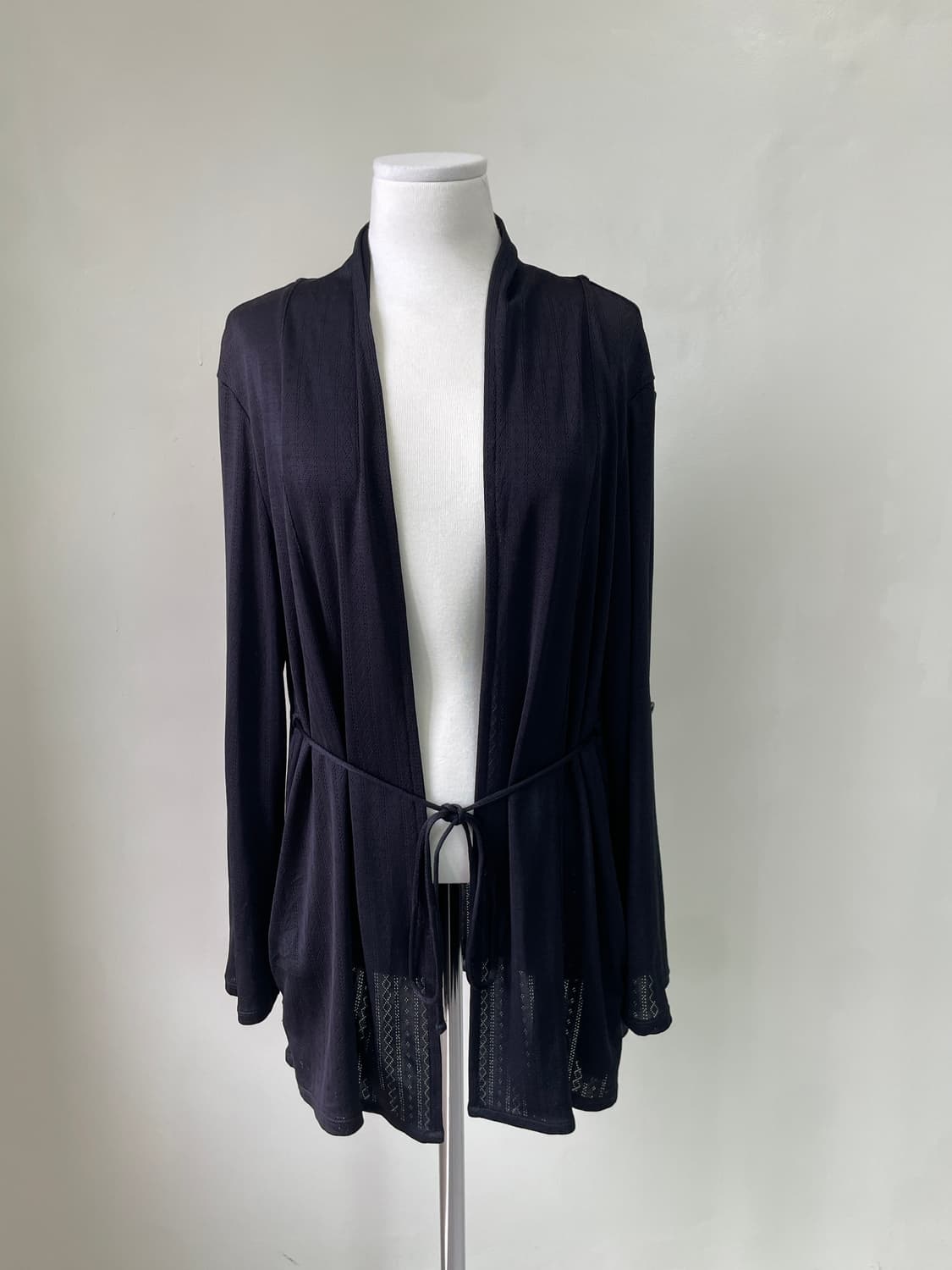 꾸레쥬 드레이프 자카드 패턴 가디건  상품이미지1