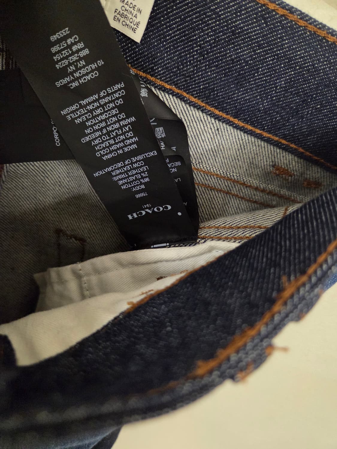 코치 패치워크 데님 팬츠 0사이즈 상품이미지5