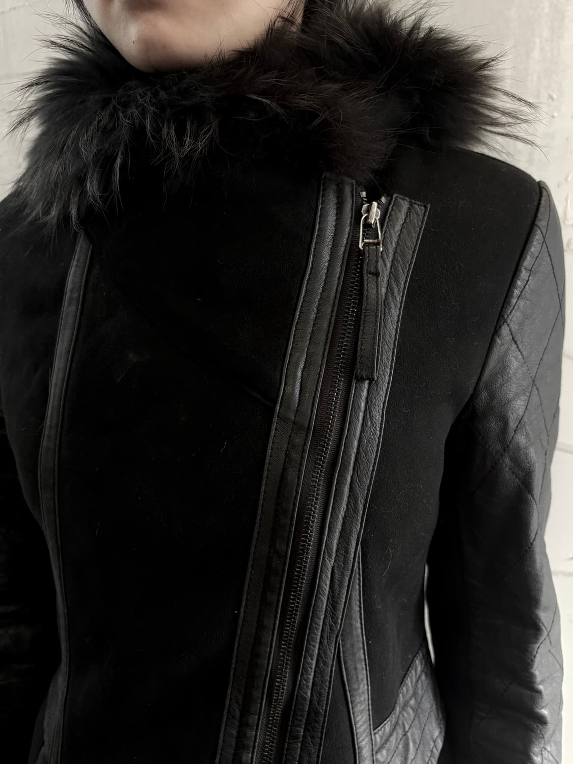 Fur sheepskin long jacket 상품이미지5