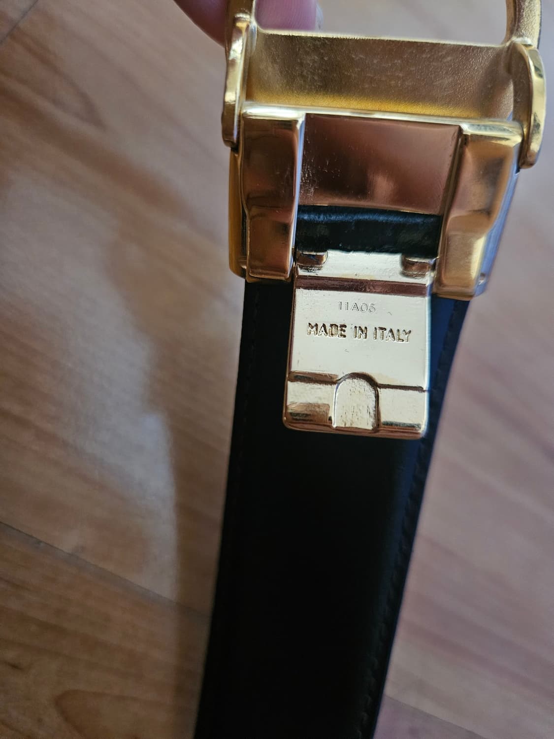 빈티지 몽블랑 벨트 금장 버클 블랙 상품이미지5
