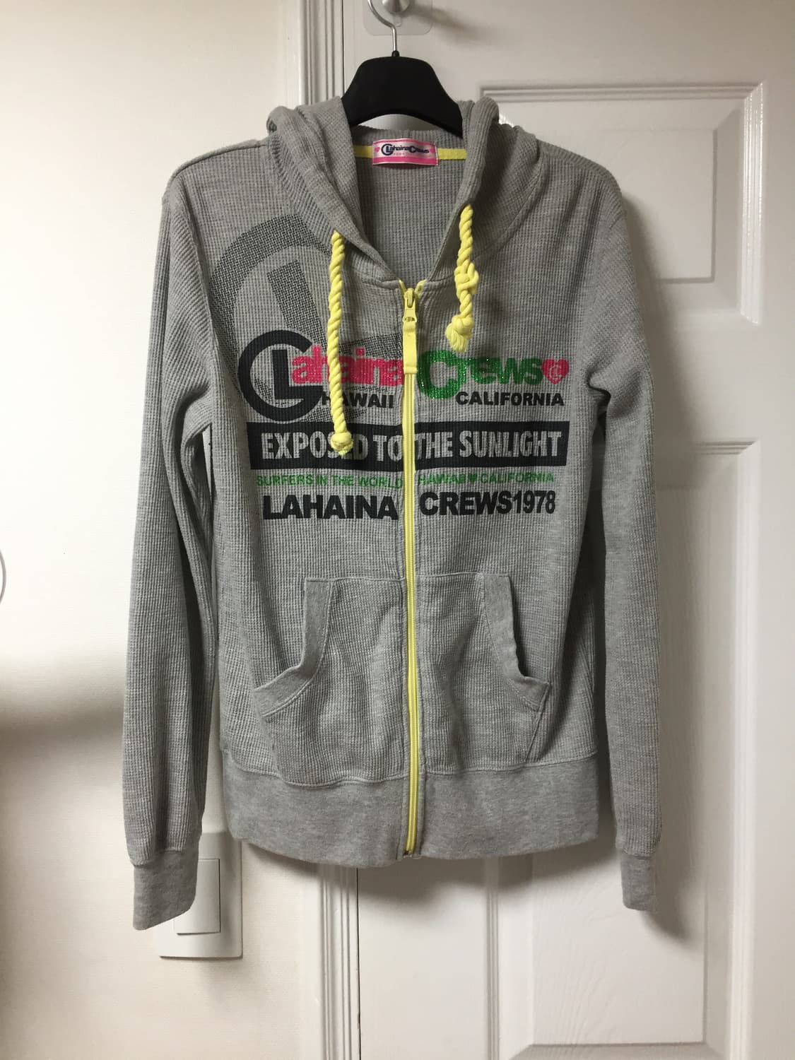 lahaina crews 슬림핏 후드집업 회색 상품이미지2