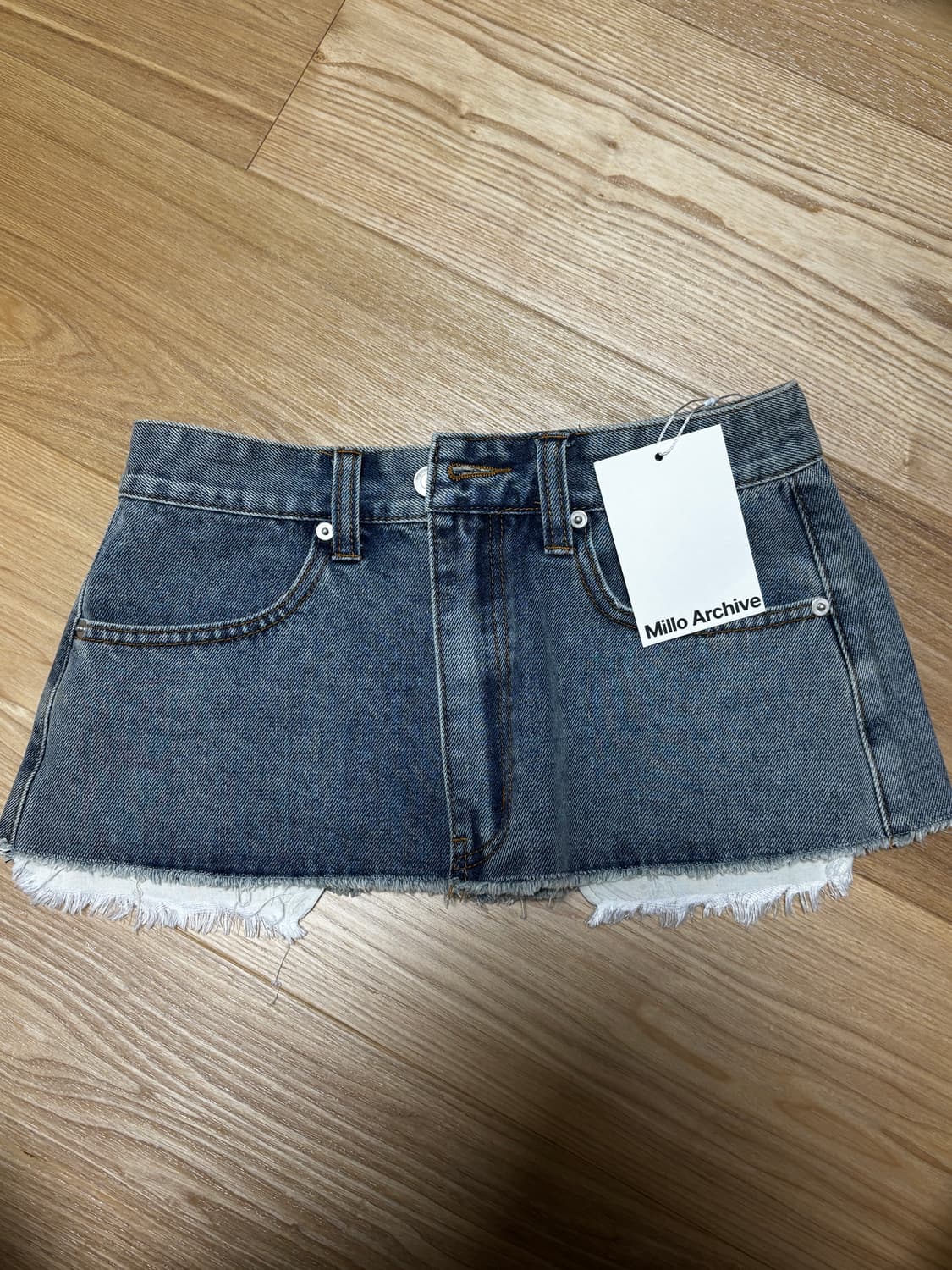 워시드 데님 웨이스트 벨트 [블루] 상품이미지6