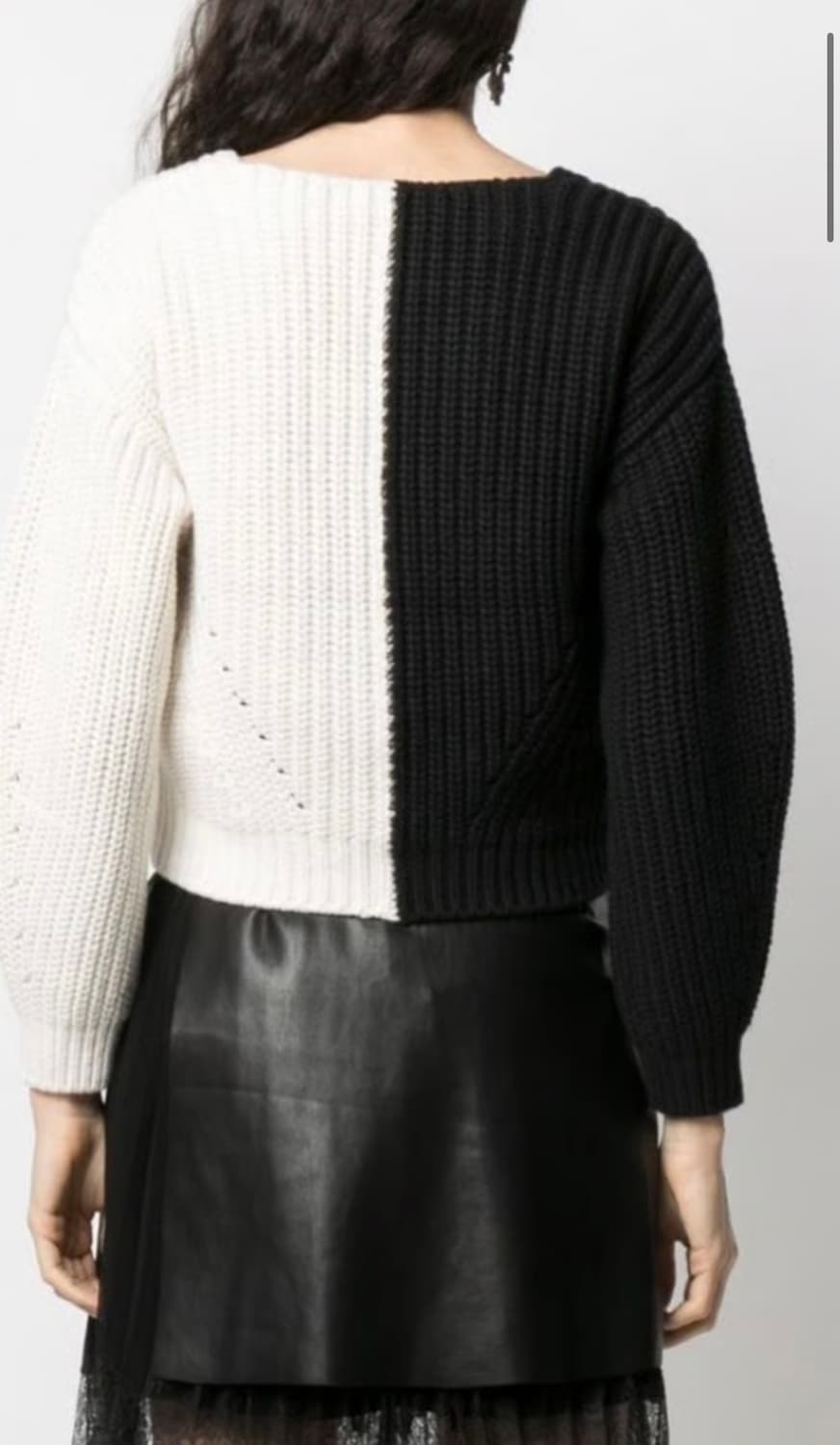 셀프포트레이트 투톤 가디건 s 상품이미지2