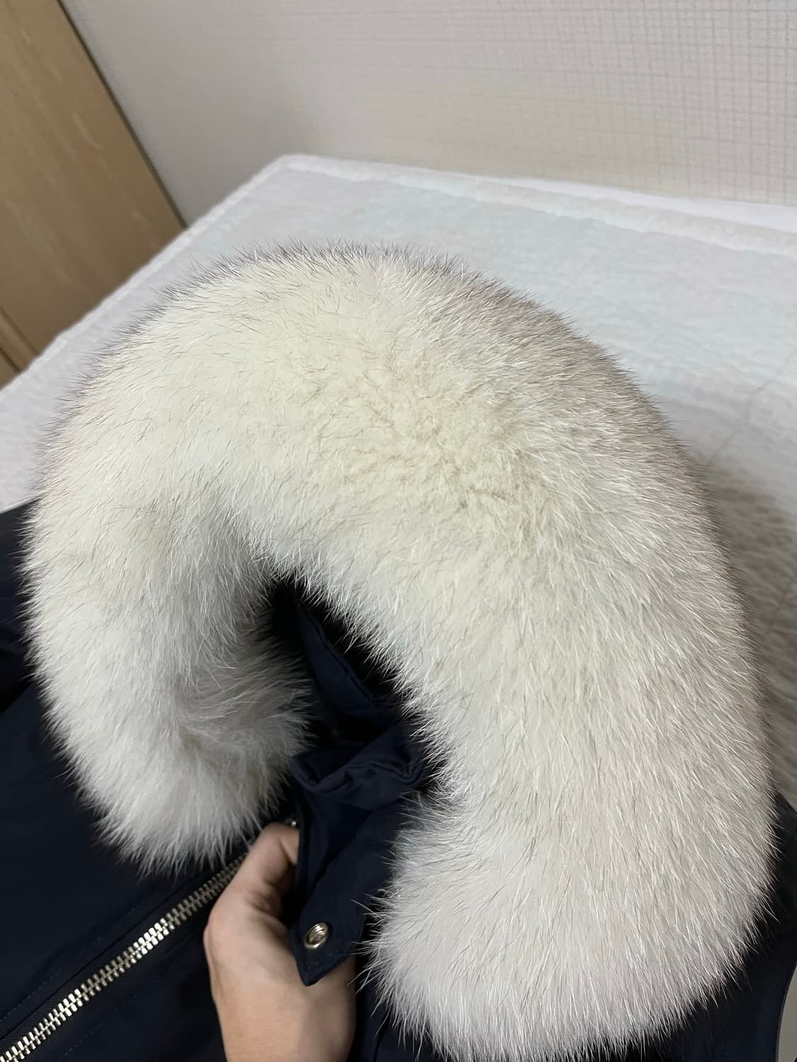 무스너클 발리스틱 다크 네이비 괴물퍼 봄버 패딩 판매 상품이미지1