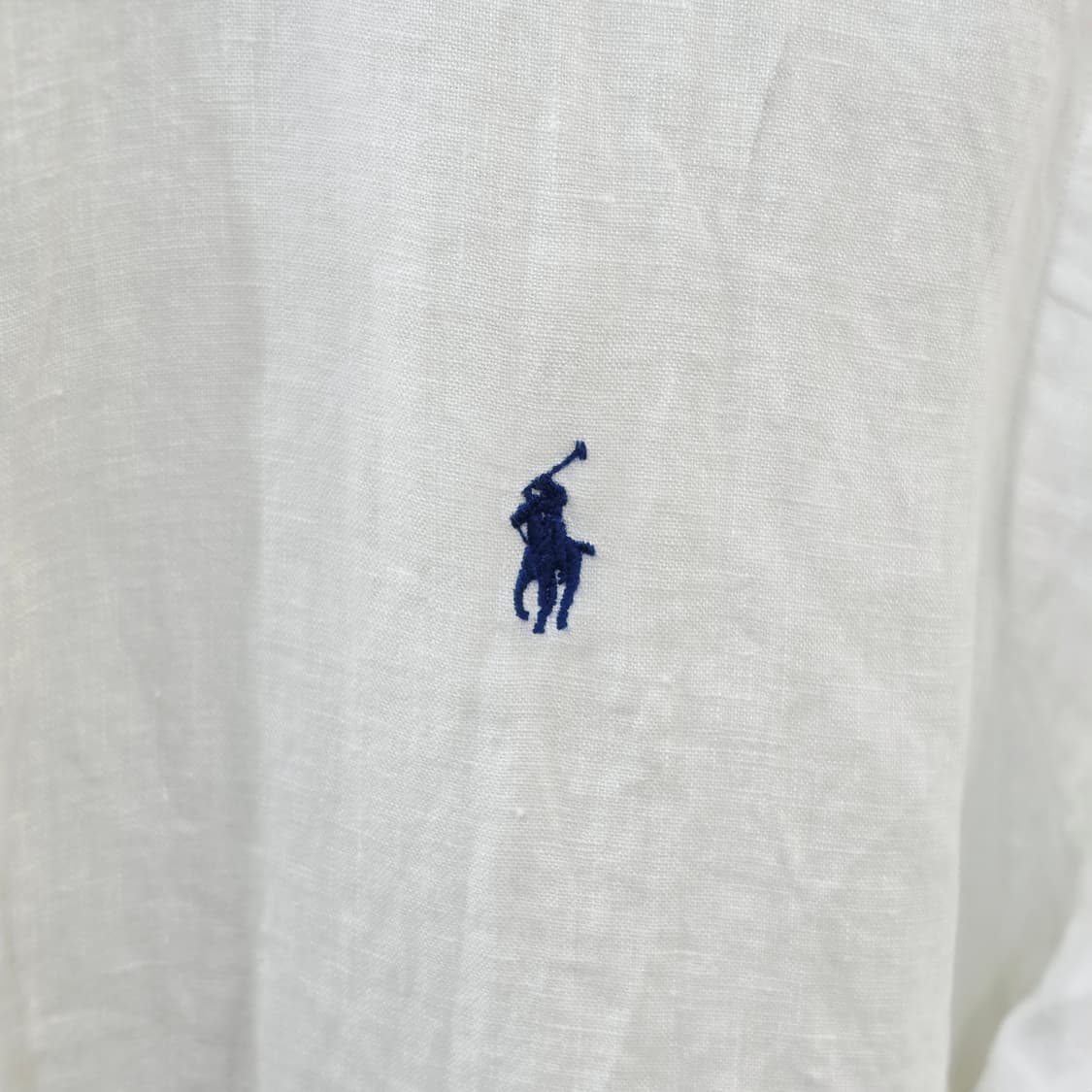 랄프로렌 화이트 린넨 셔츠- M 상품이미지3