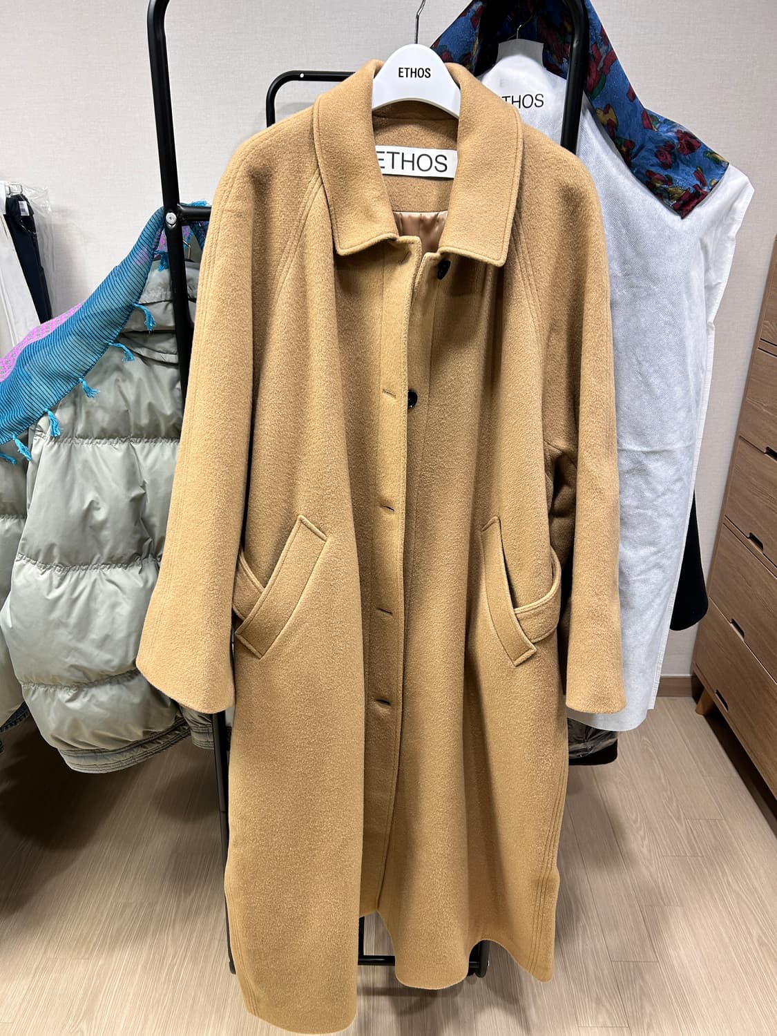 에토스 래글런코트 카멜 상품이미지5