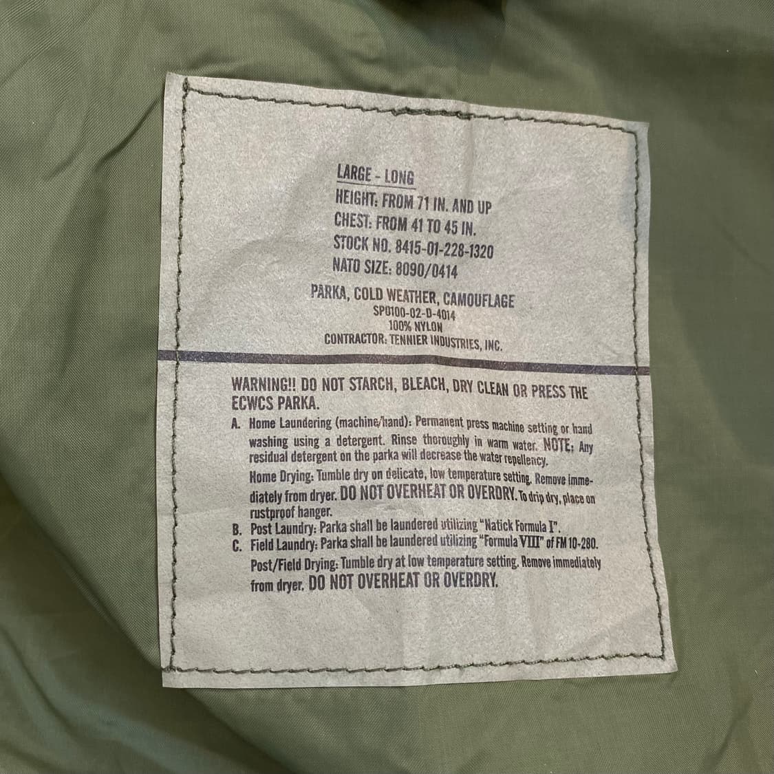 🌊US army woodland goretex L-L 상품이미지6