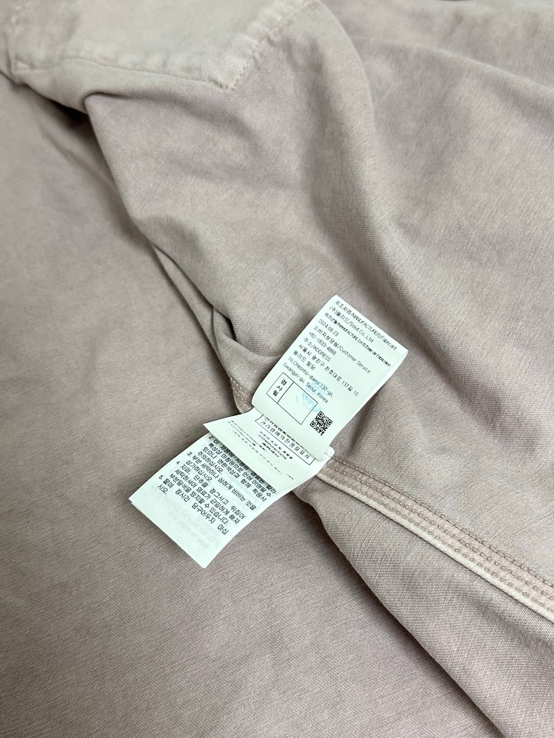 솔리드옴므 워싱 데님  셔츠 트리커 자켓 라지 상품이미지8