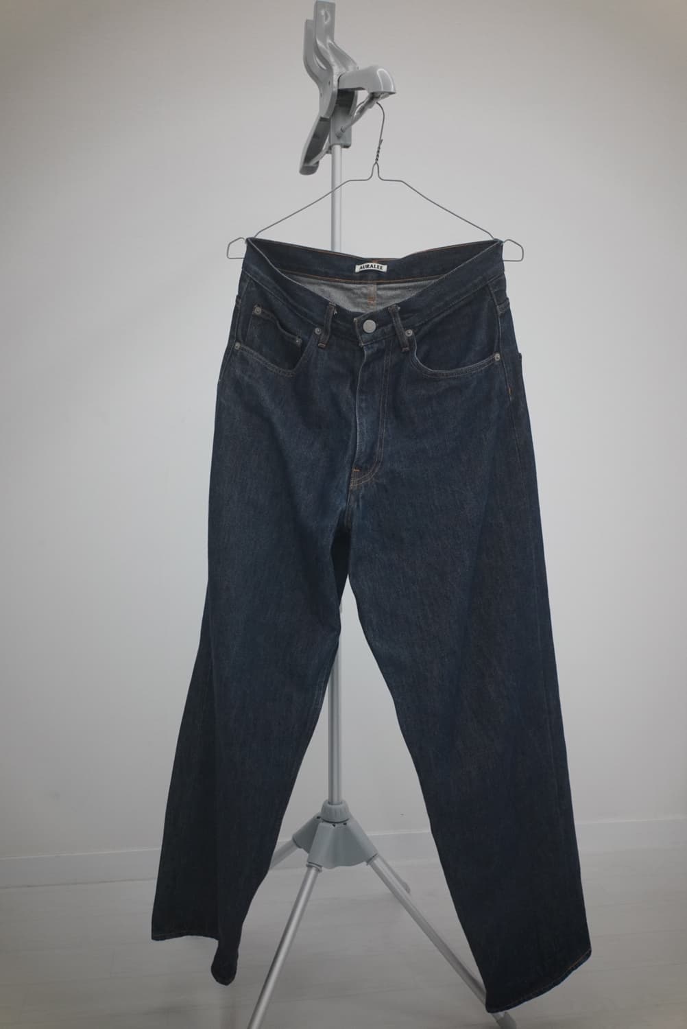 오라리 하드트위스트 와이드 데님 팬츠 인디고 상품이미지1