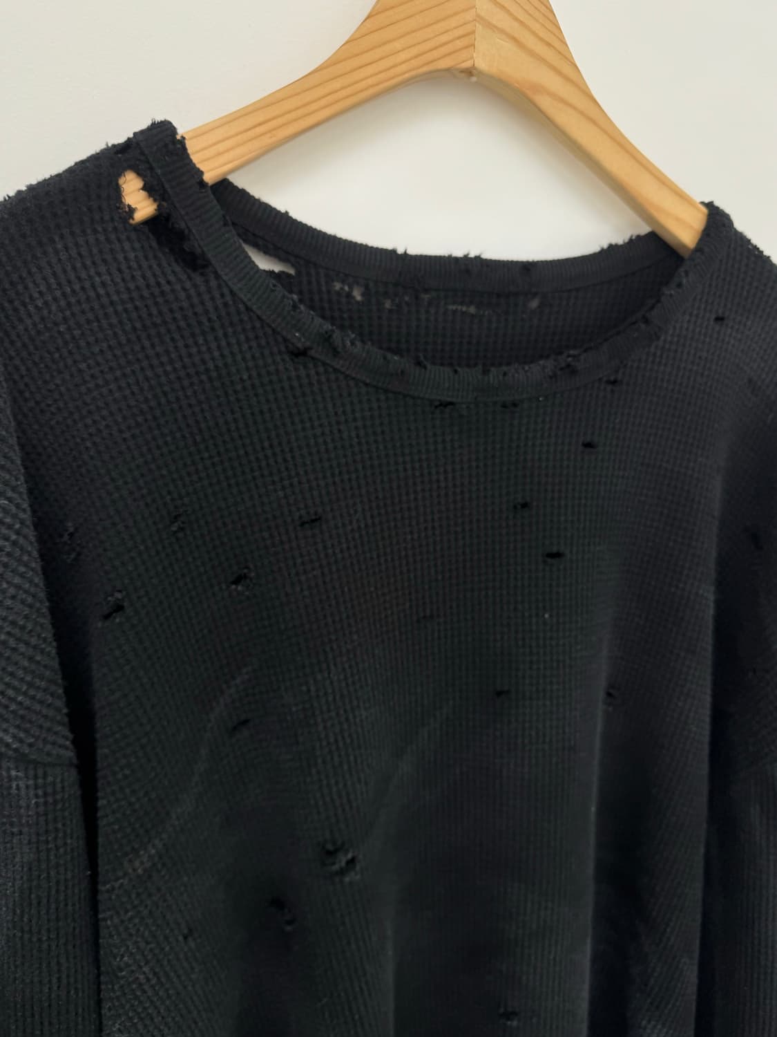 빈티지 와플 긴팔 상품이미지4