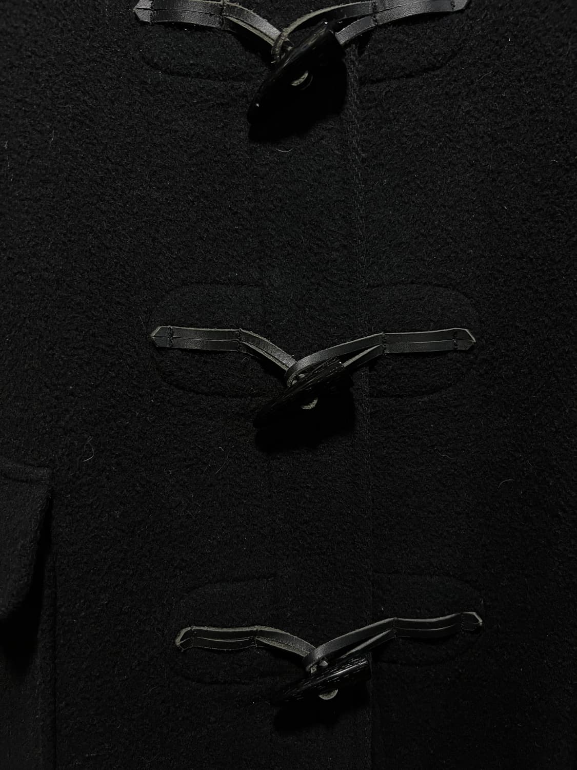 [S]90's Gloverall 글로버올 우먼스 블랙 울 더플 코트 상품이미지4