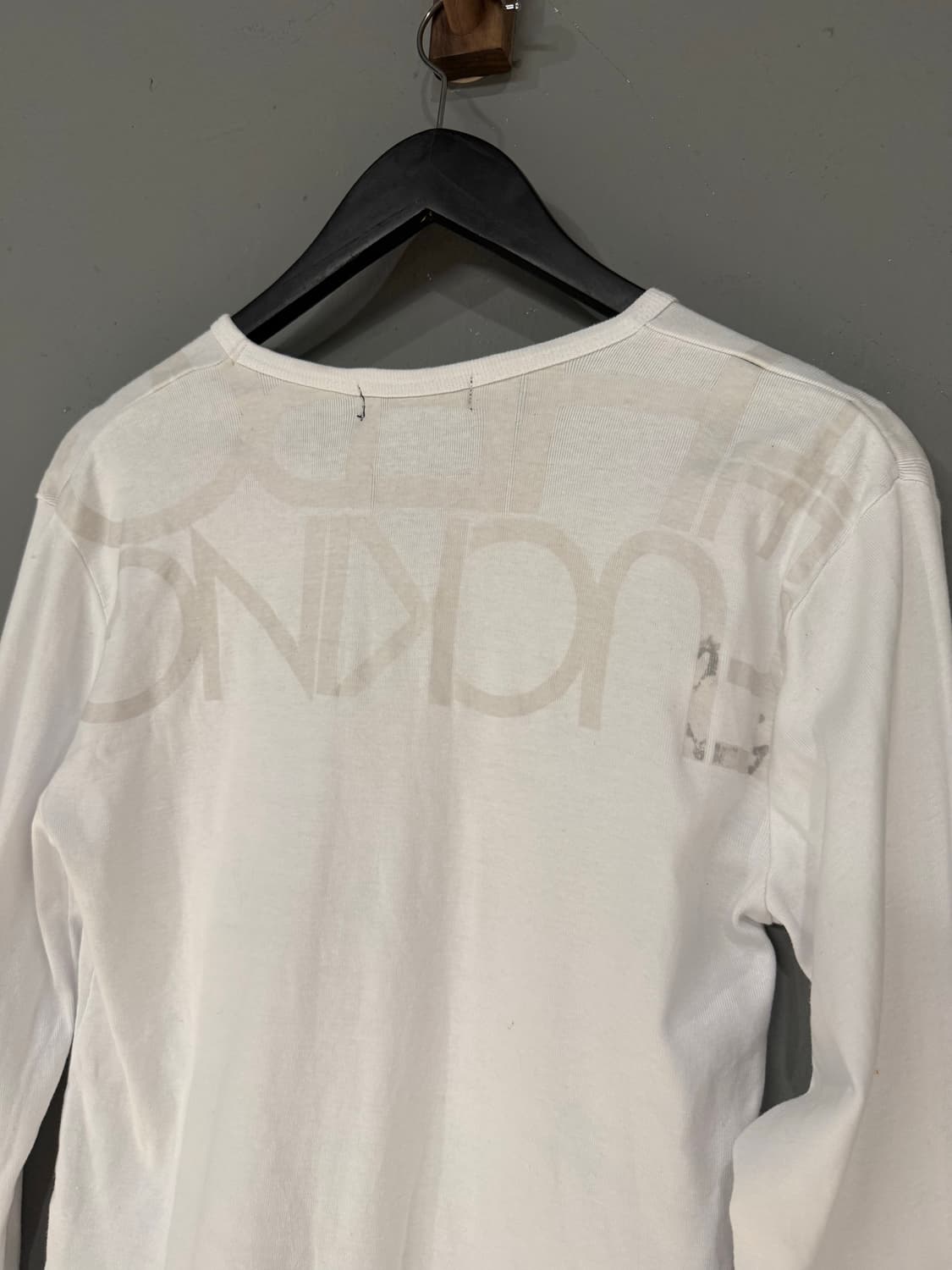 y2k lettering detail v-neck long sleeve 상품이미지9