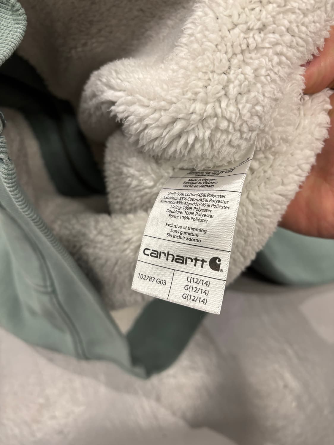 칼하트 쉐르파 후드집업 상품이미지7