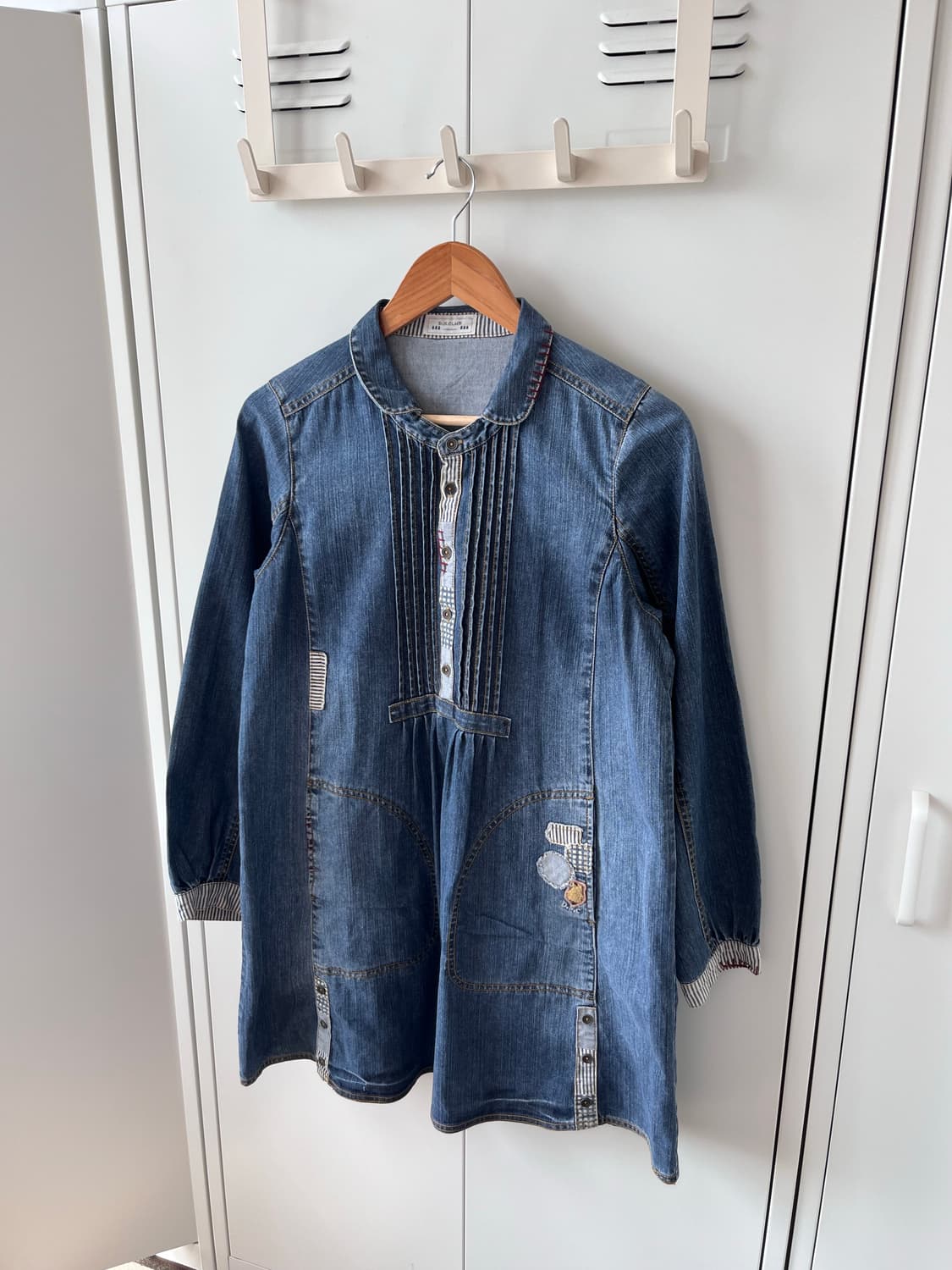 D.S club 패치워크 데님 원피스 상품이미지2