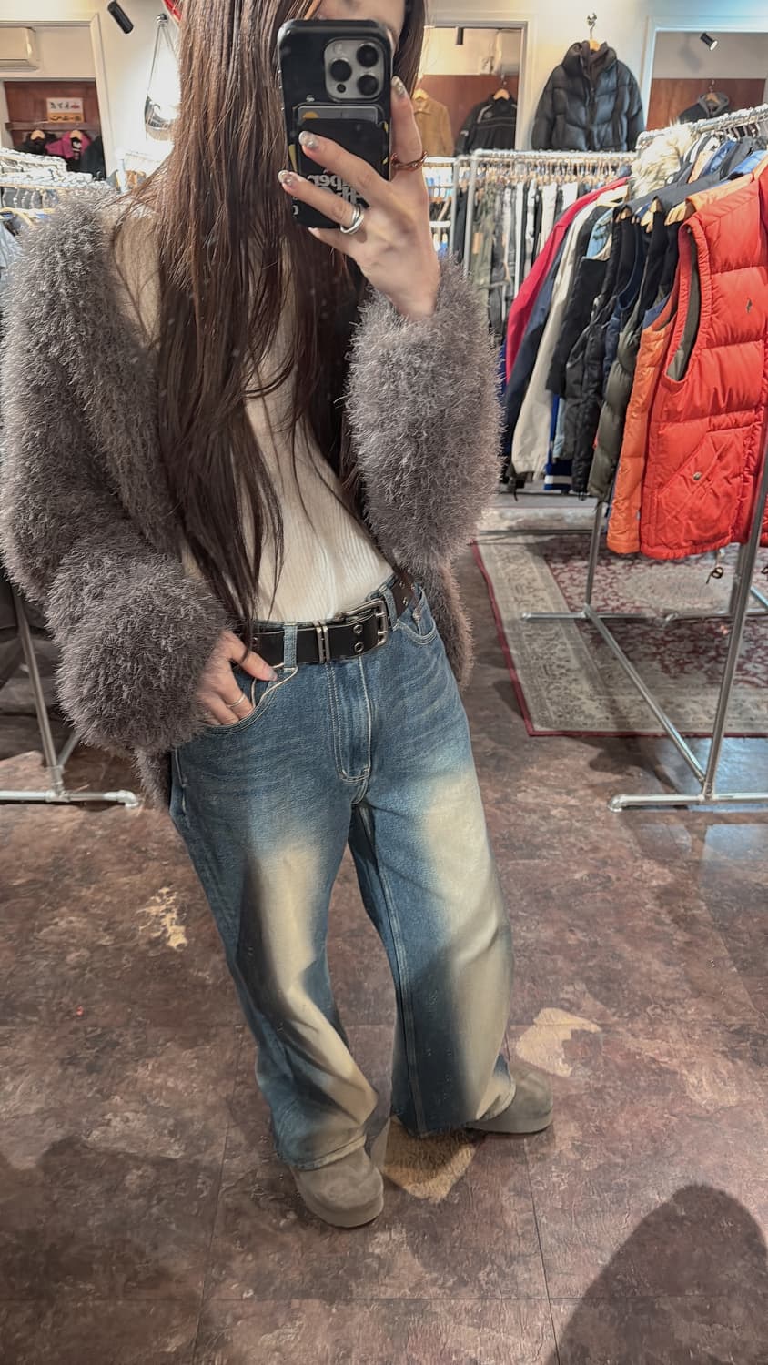 SATUR 세터 빈티지 워싱 와이드 데님 팬츠 M 상품이미지8