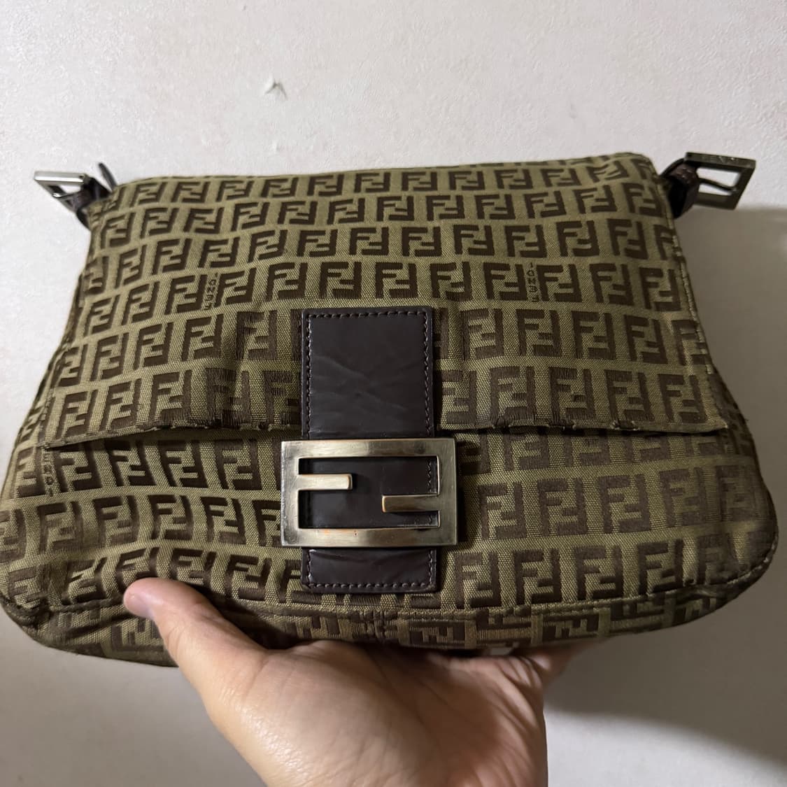 빈티지 펜디 주카패턴 FF 로고 맘마 숄더&토트백 상품이미지10