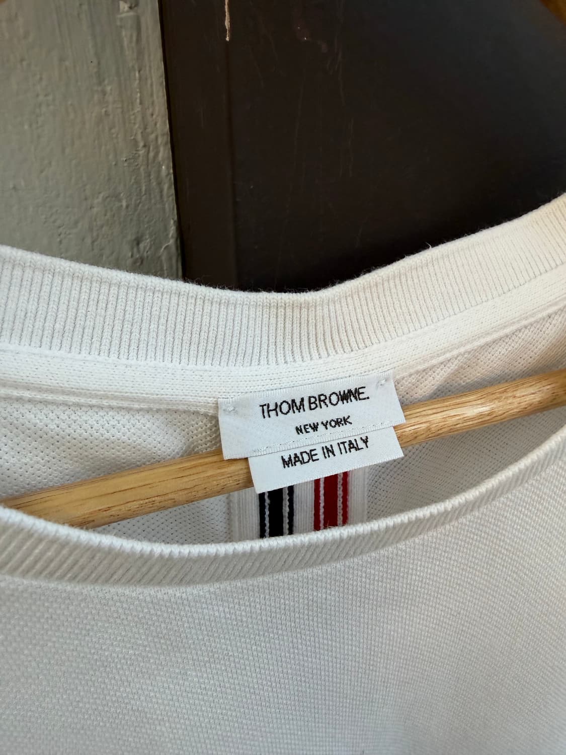 100~105/ 톰브라운 백삼선 코튼 반팔티 상품이미지6