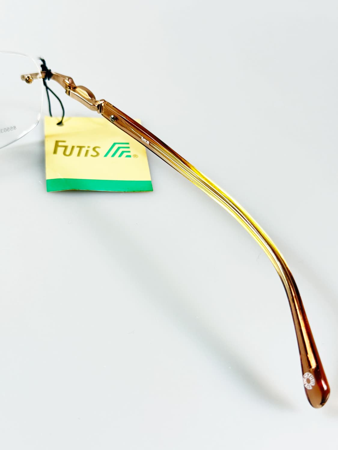 90s FUTIS 무테 스퀘어 메탈 프레임 빈티지 안경 상품이미지6