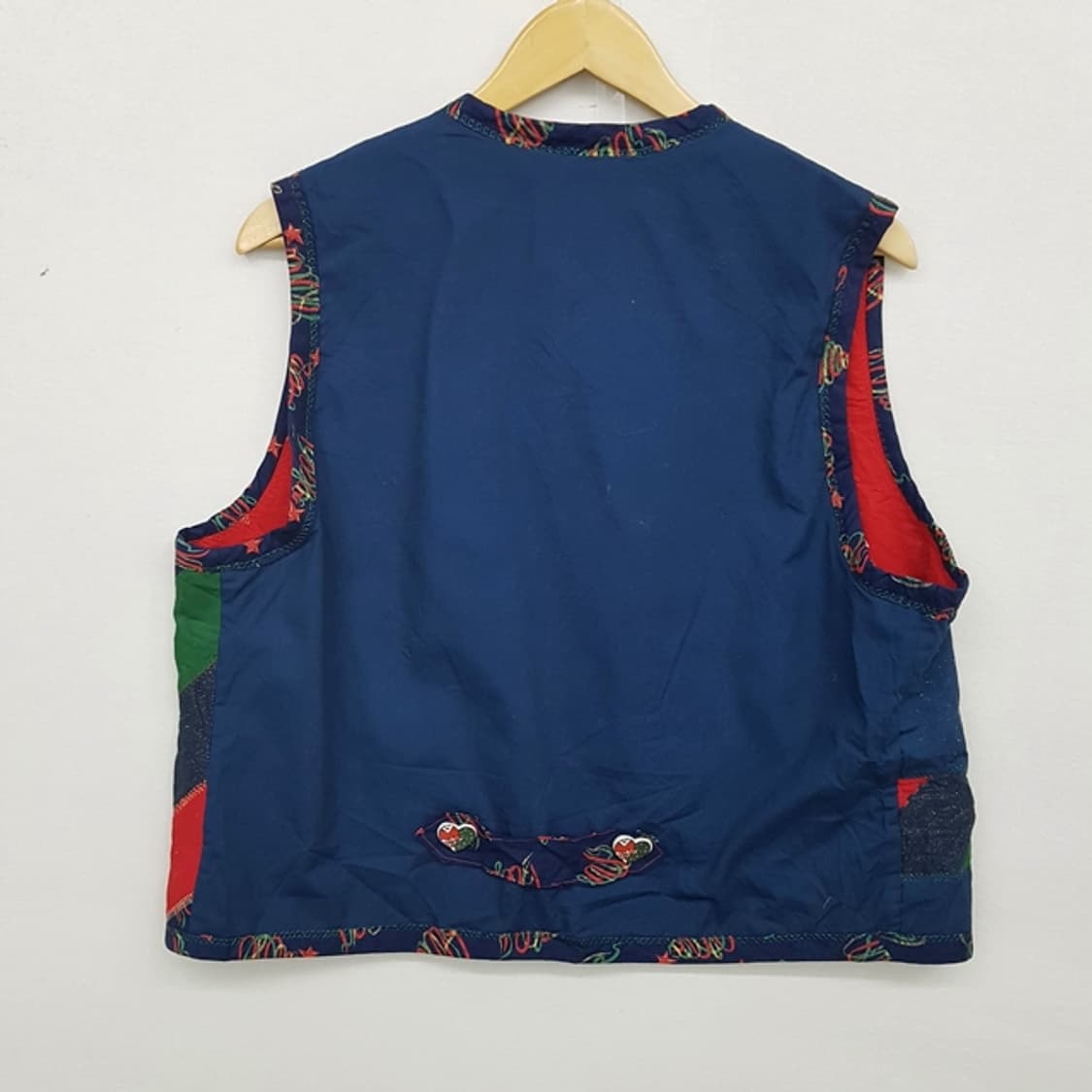 핸드메이드 크리스마스 패치워크 조끼 상품이미지4