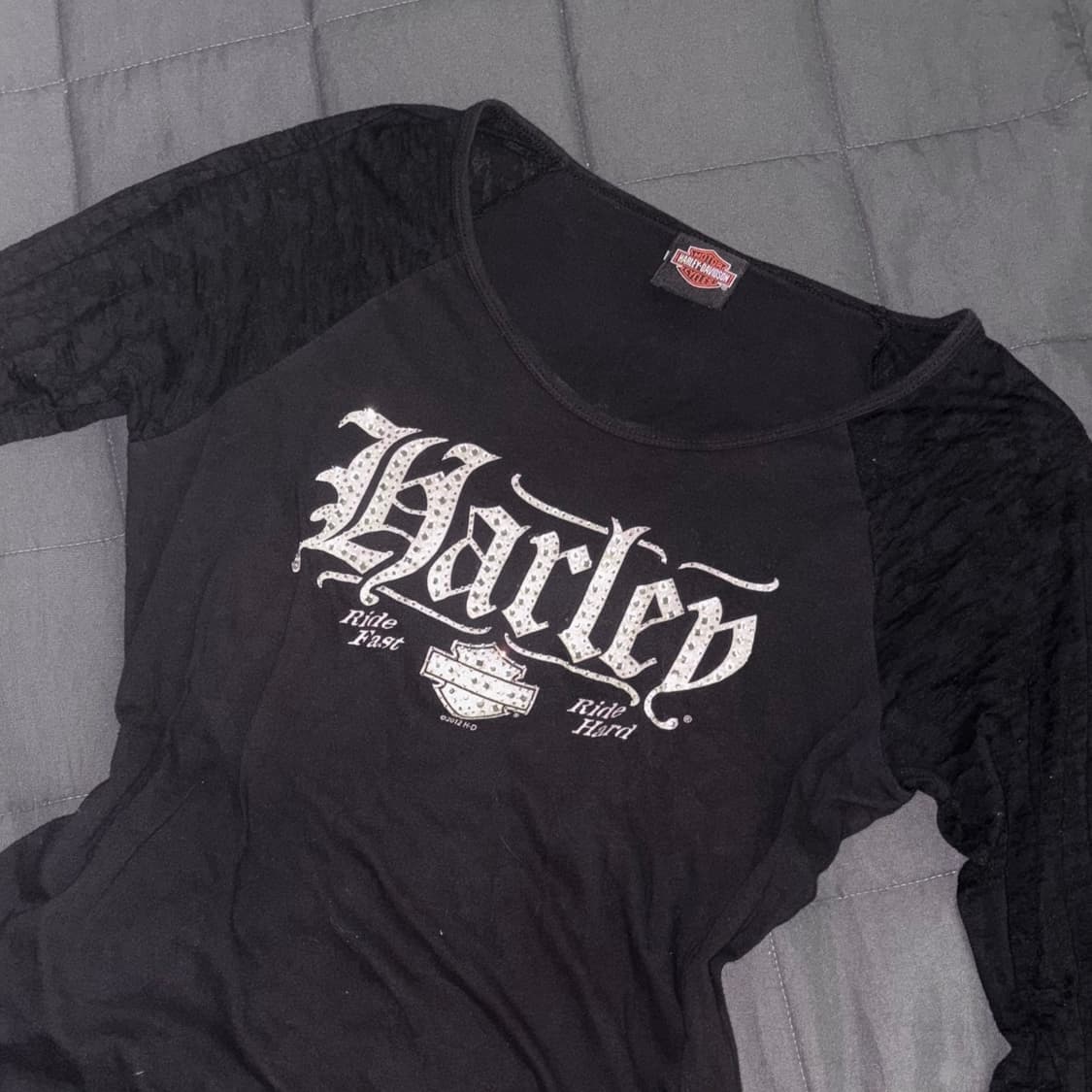 할리데이비슨 티셔츠 큐빅 롱슬리브 상품이미지2
