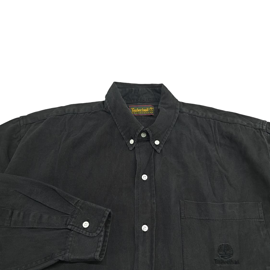 CN683 XL 팀버랜드 빈티지 블랙 긴팔 셔츠 남방 상품이미지3