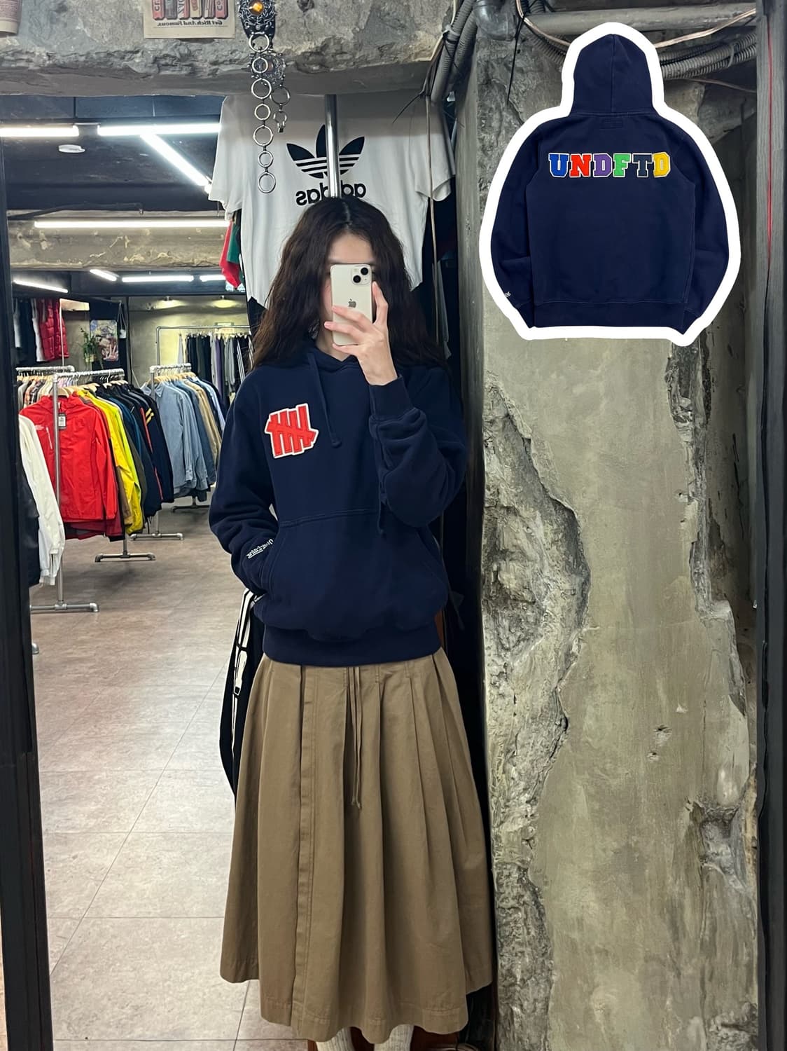 언디핏 언디피티드 후드티 네이비 S #csz2314 상품이미지1