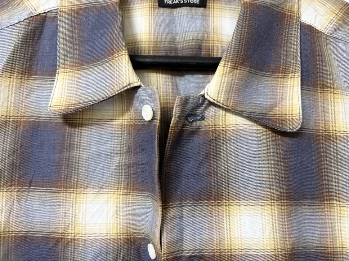프릭스스토어 반팔 체크 셔츠 95 일본산 상품이미지4