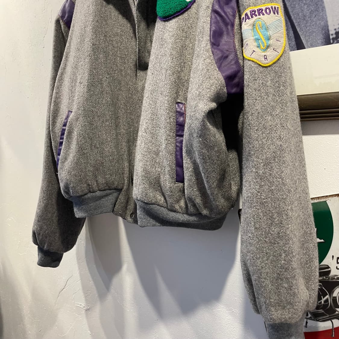 빈티지 울 바시티자켓 XL 상품이미지5