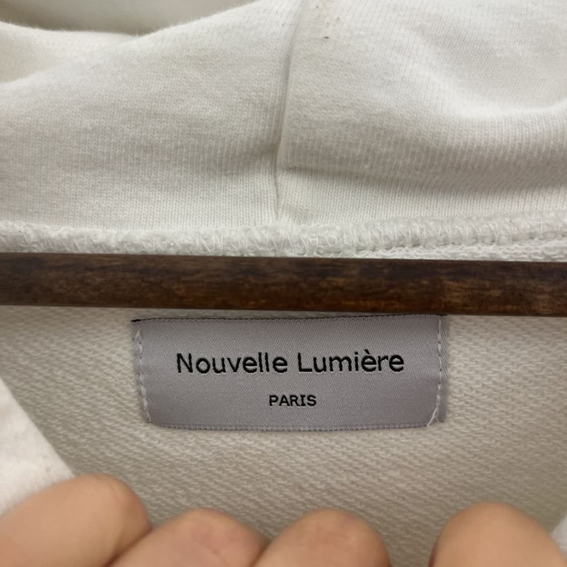 누벨르 미에르 모던 캐주얼 시크 오버핏 후드티 3 C10030 상품이미지5