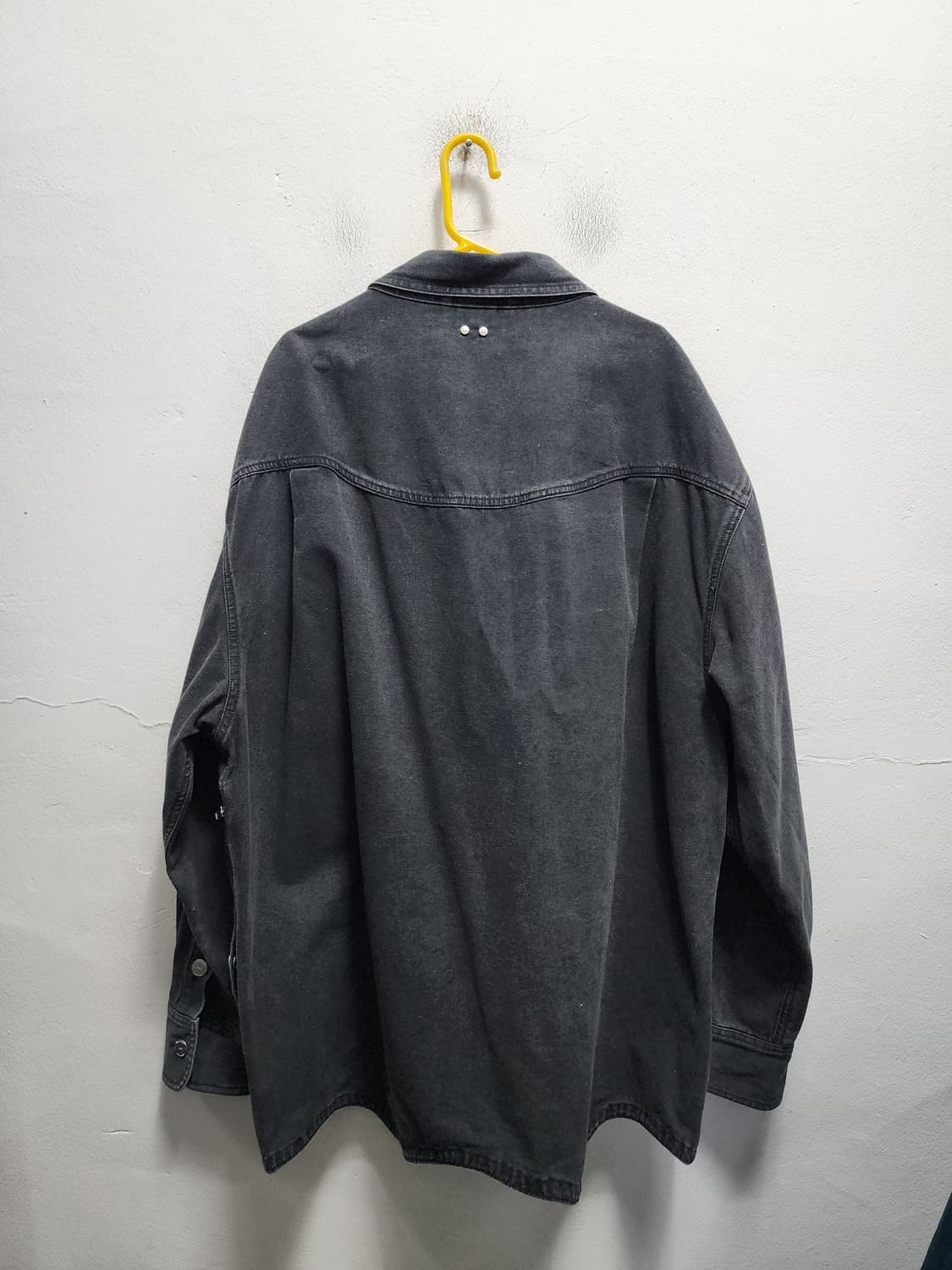 파프롬왓 파아카이브 흑청 커브 집업 데님자켓 상품이미지3