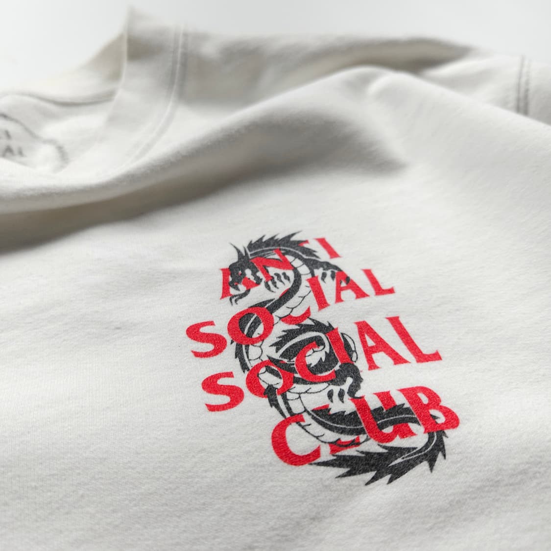 안티소셜소셜클럽 빅로고 크루넥 스웻 셔츠 (XL) 상품이미지3