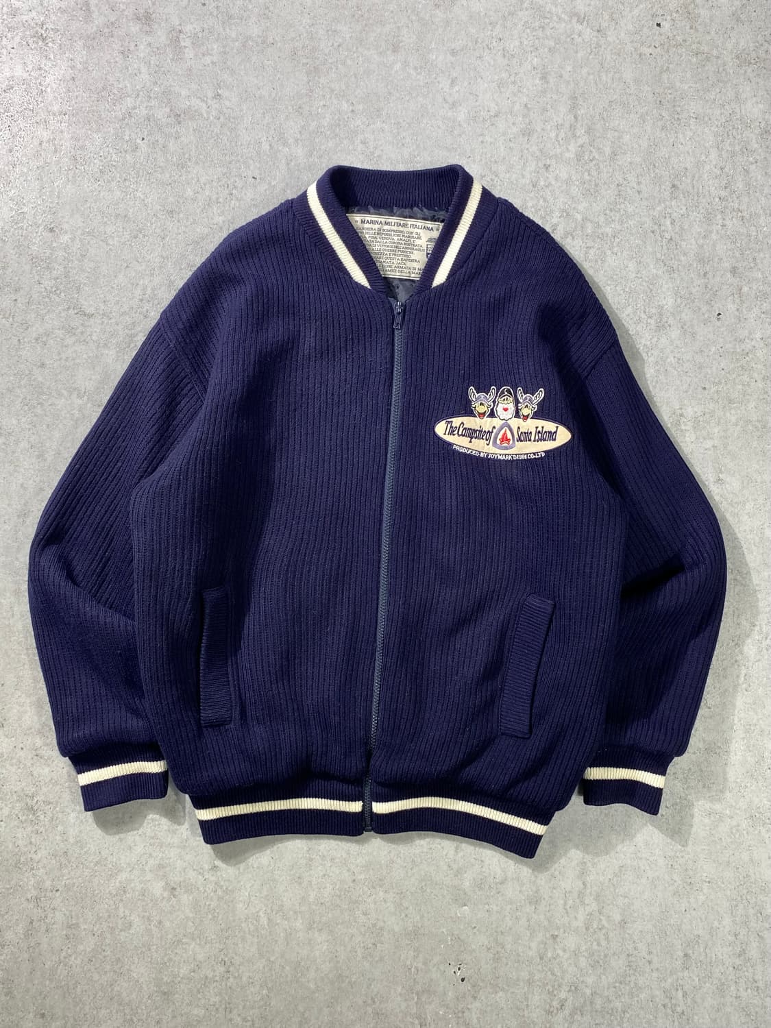 [L] Vintage 빈티지 산타 자수 디테일 니트 블루종 상품이미지3