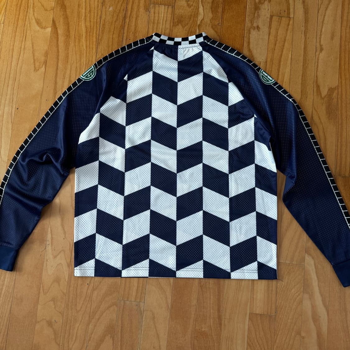 데우스 DEUS 메쉬 체커 져지 M 신품 상품이미지6