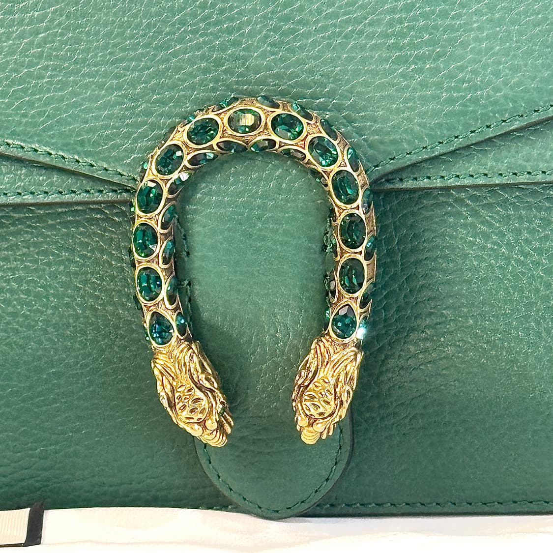 [정품] 구찌 디오니서스 그린 레더 스몰 숄더백 400249 상품이미지2