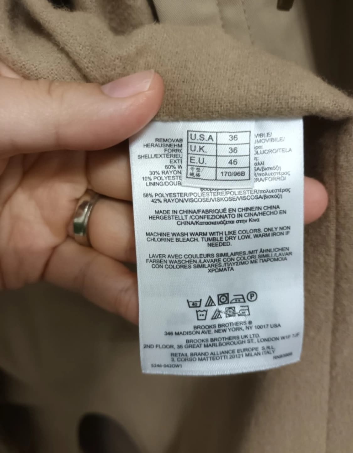 브룩스브라더스 남성트렌치코트
 상품이미지7