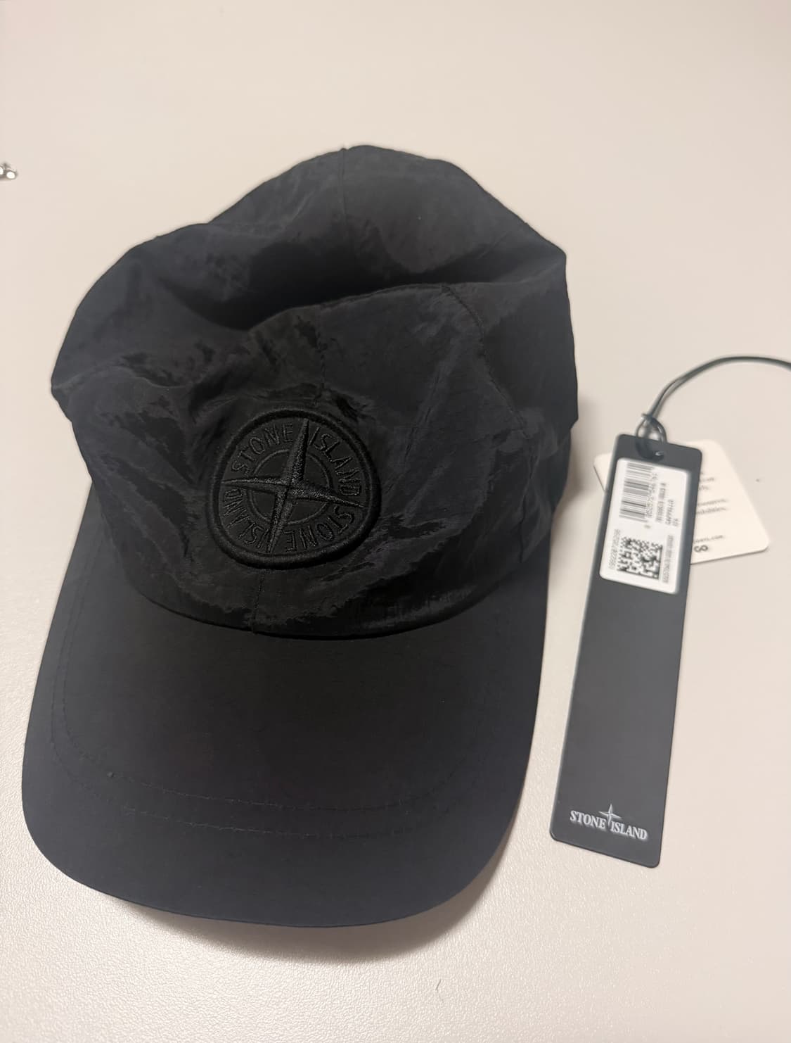 스톤아일랜드 블랙 나일론 볼캡 상품이미지1