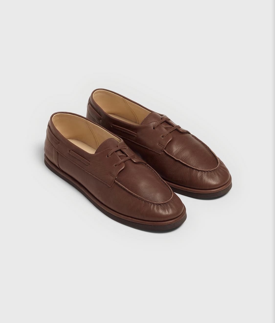 SOFT LEATHER DECK SHOES (BROWN) 상품이미지1