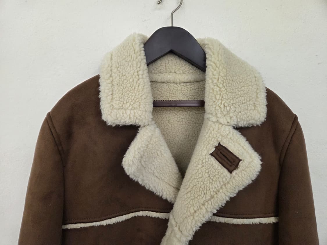 자라 맨 에코무스탕 자켓 XL  상품이미지4