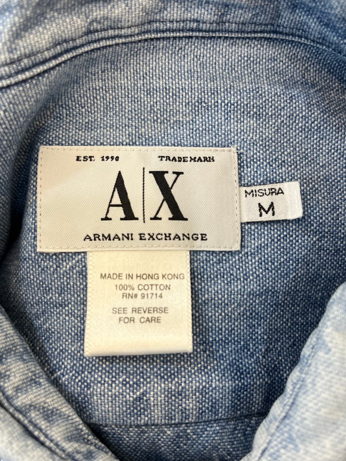 아르마니 익스체인지 데님 셔츠 상품이미지7