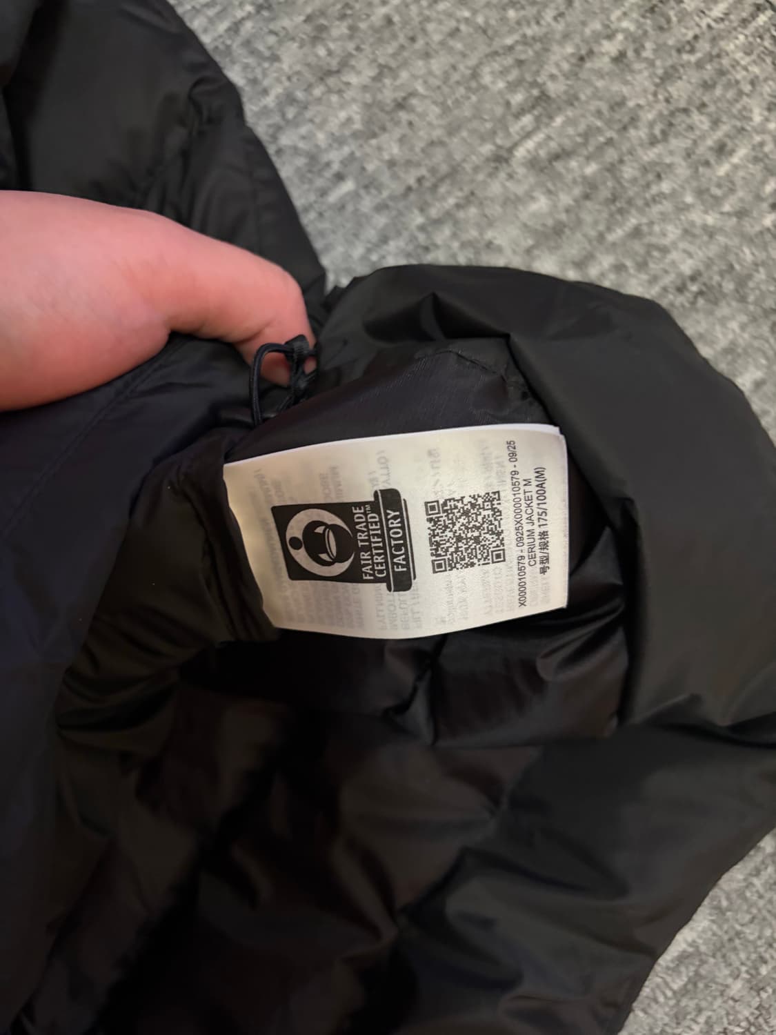 아크테릭스 세륨 논후디 블랙 M사이즈 상품이미지5