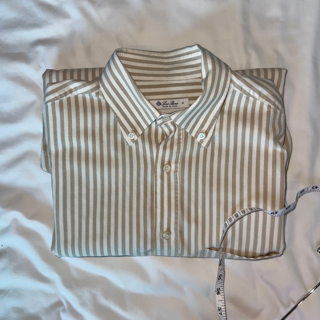 Loro Piana 코튼 카시미어 스트라이프 BD 셔츠 상품이미지3