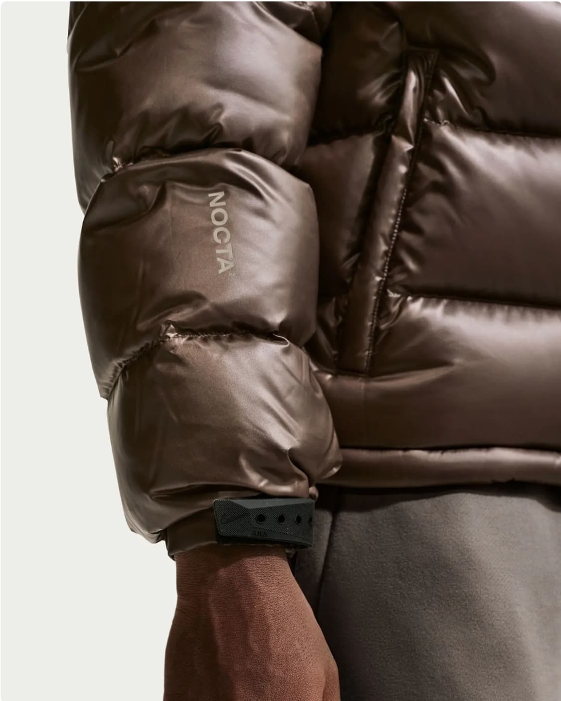 [XL]나이키 x 녹타 구스다운 패딩 브라운 상품이미지4