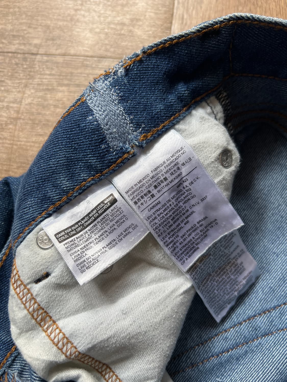 [34]리바이스 517 빈티지 워싱 플레어핏 스트레치 데님 팬츠 상품이미지6