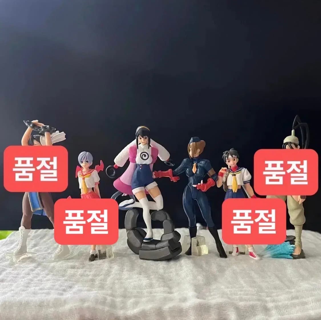 고전레어) 캡콤 걸즈 피규어 세트 / 스트리트파이터 춘리 사쿠라 릴리스 상품이미지1