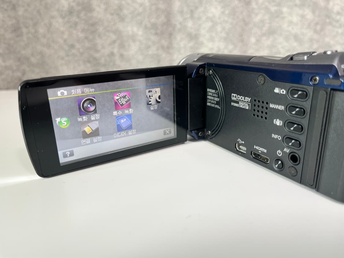 S급/ 기능 다수/jvc e600 빈티지 캠코더 블루 상품이미지3
