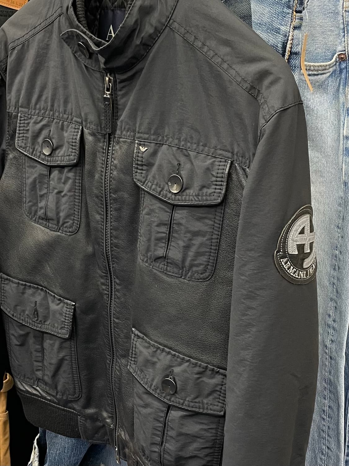 AJ 아르마니진스 레더믹스 투웨이 자켓 상품이미지6